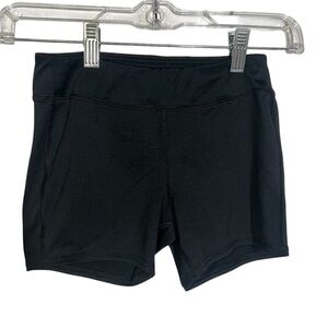 Reebok Girls Booty Shorts Black Size Medium 8/10
